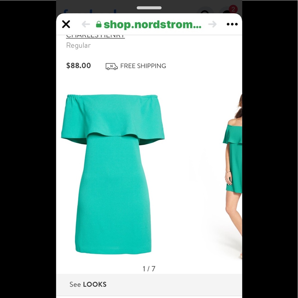 Nordstroms Charles Henry strapless dress de 2 4 6